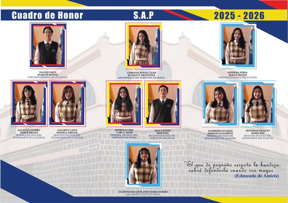 Cuadro de Honor 2025-2026